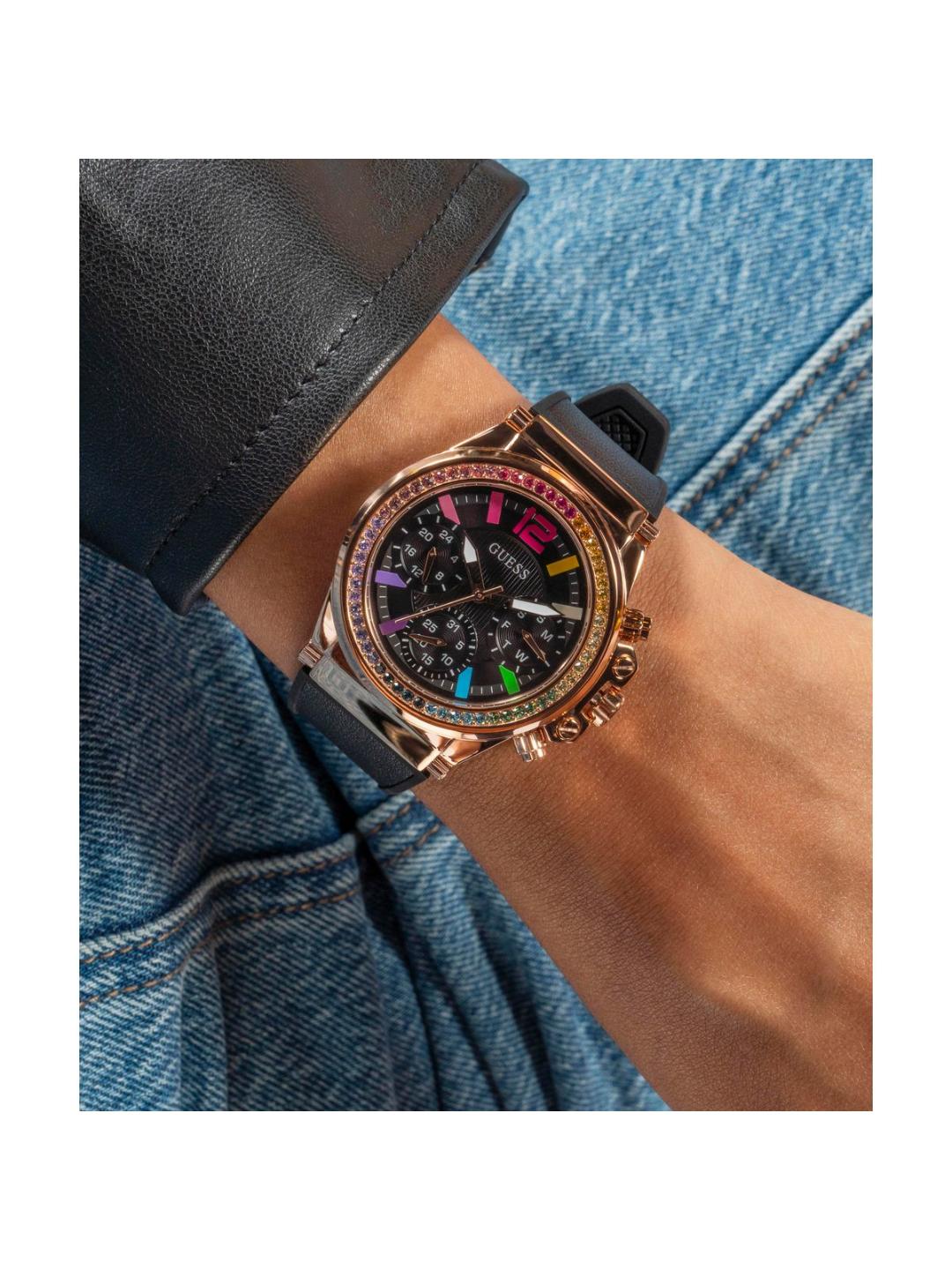 Guess Sport Women 38 mm Black Dial Chrono Watch GW0562L3