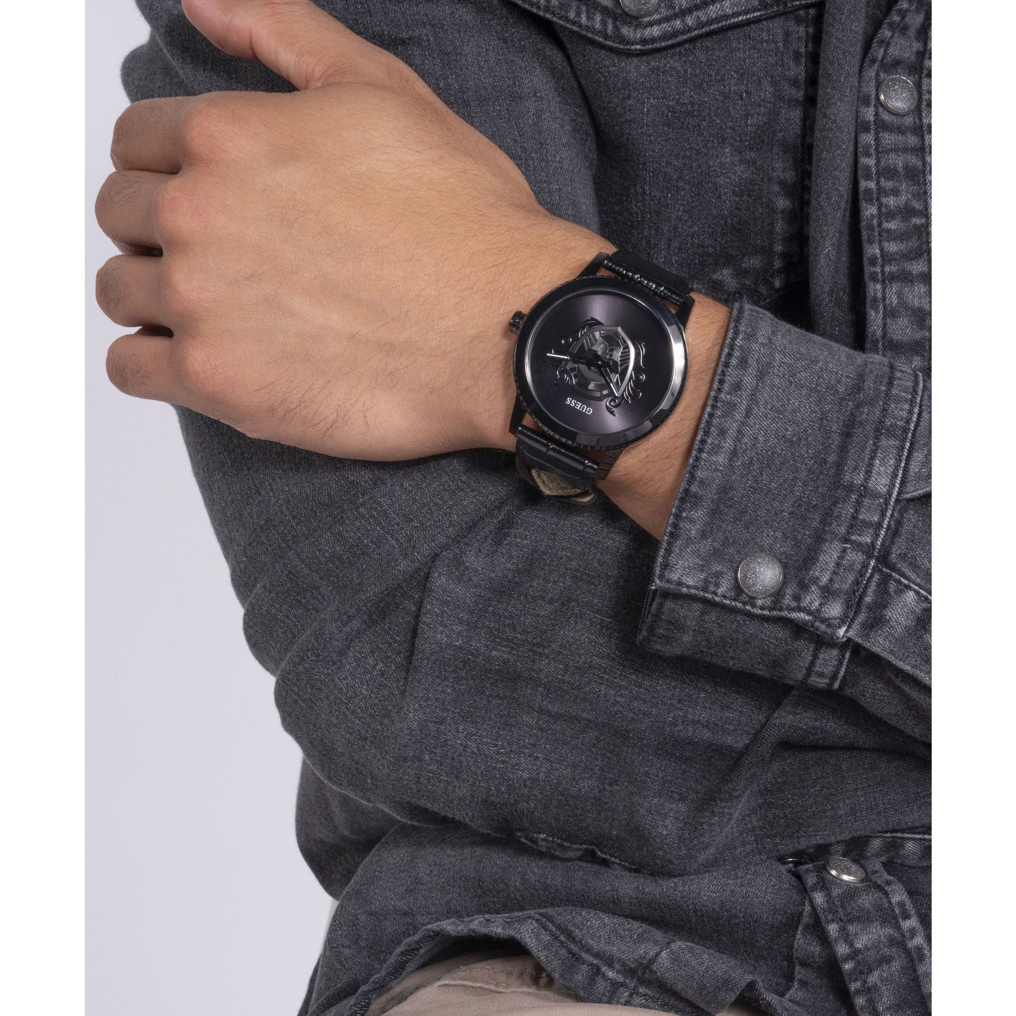 Guess Monarch 44 mm Black Dial Men Analog Watch GW0566G2
