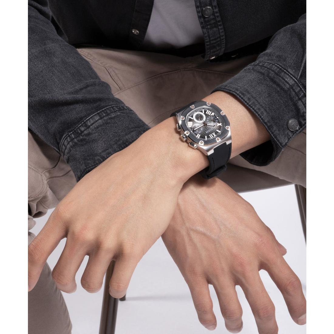 Guess Headline 42 mm Size Black Dial Men Analog Watch GW0571G1