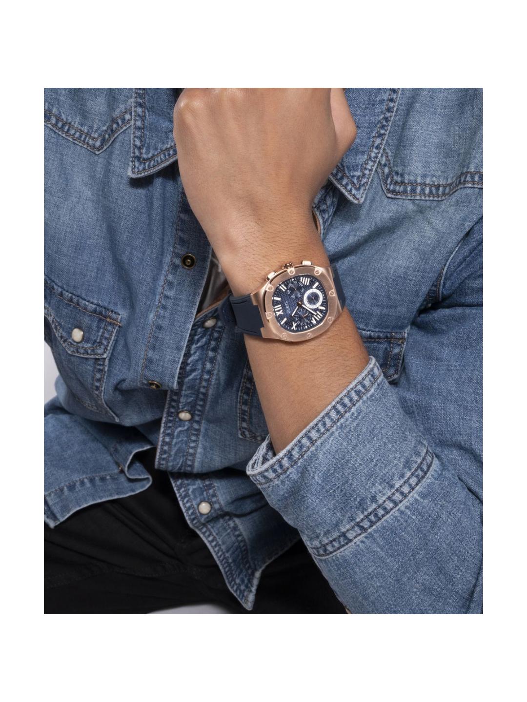 Guess Dress Men 42 mm Blue Dial Chrono Watch GW0571G2