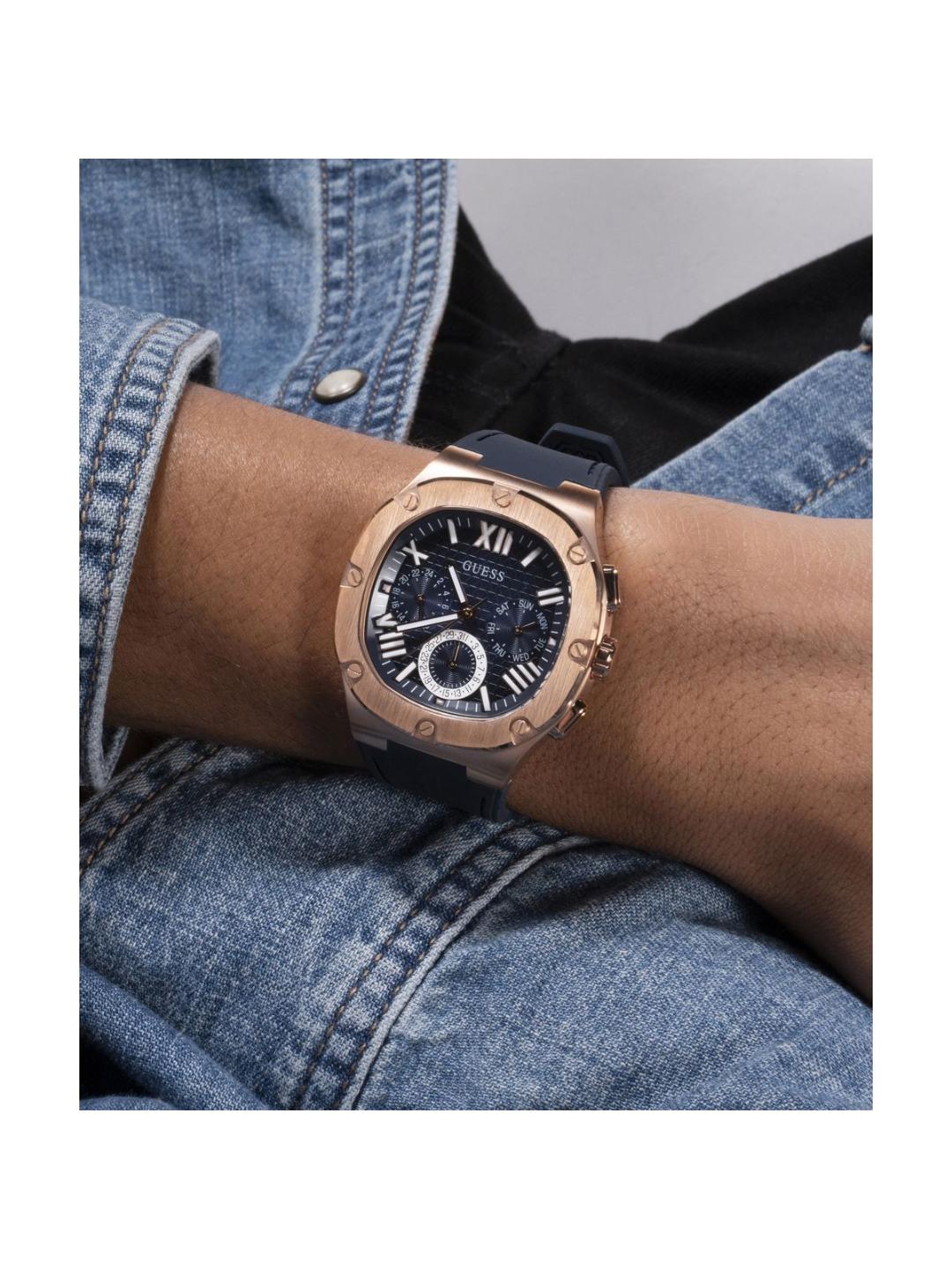 Guess Dress Men 42 mm Blue Dial Chrono Watch GW0571G2