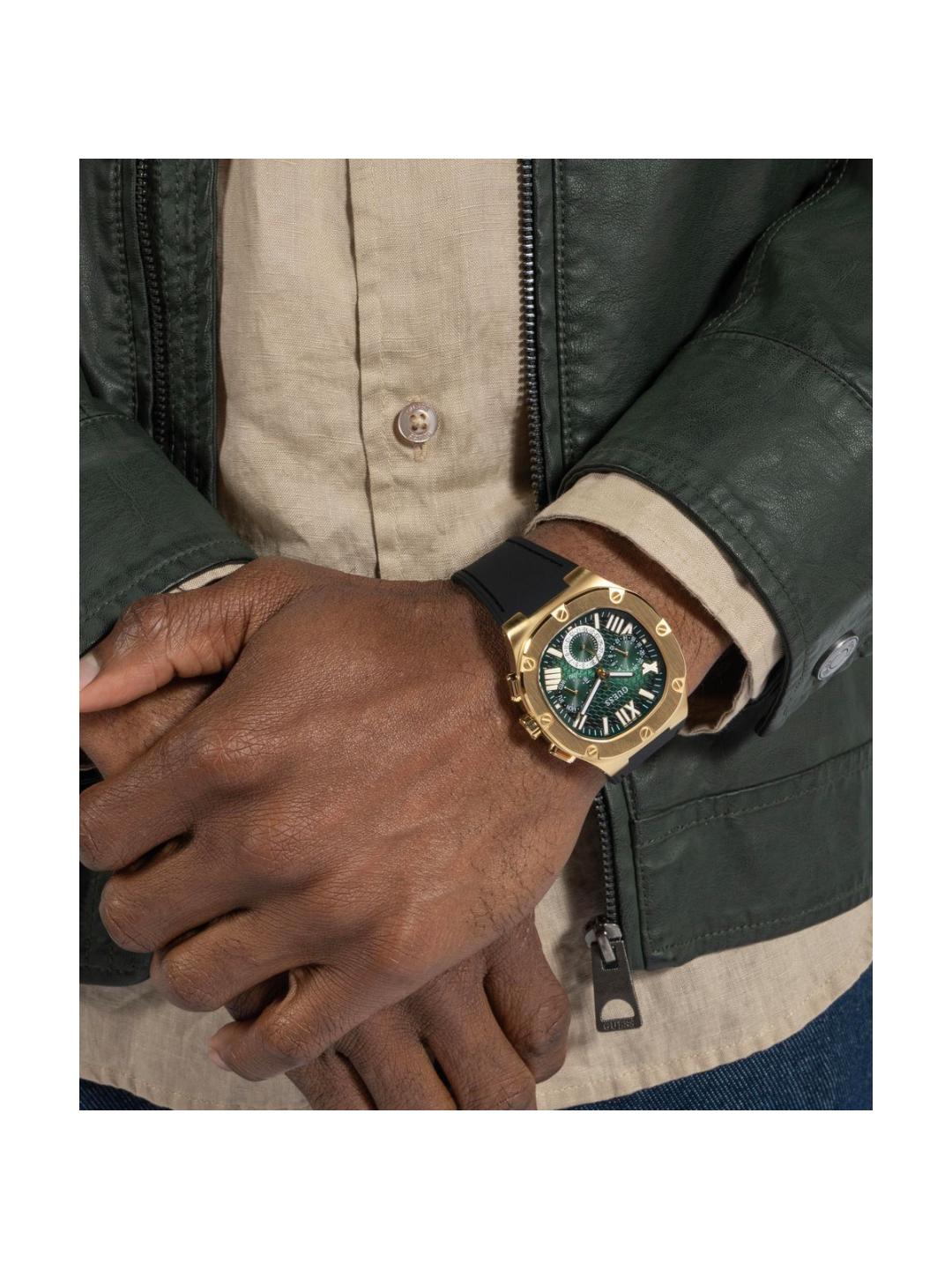 Guess Dress Men 42 mm Green Dial Chrono Watch GW0571G3