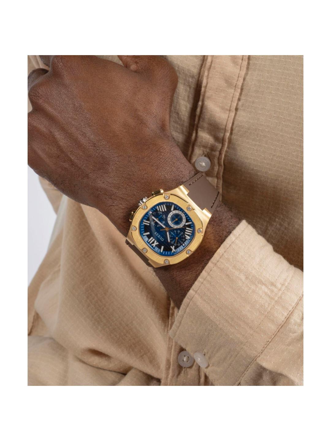 Guess Dress Men 42 mm Blue Dial Chrono Watch GW0571G5