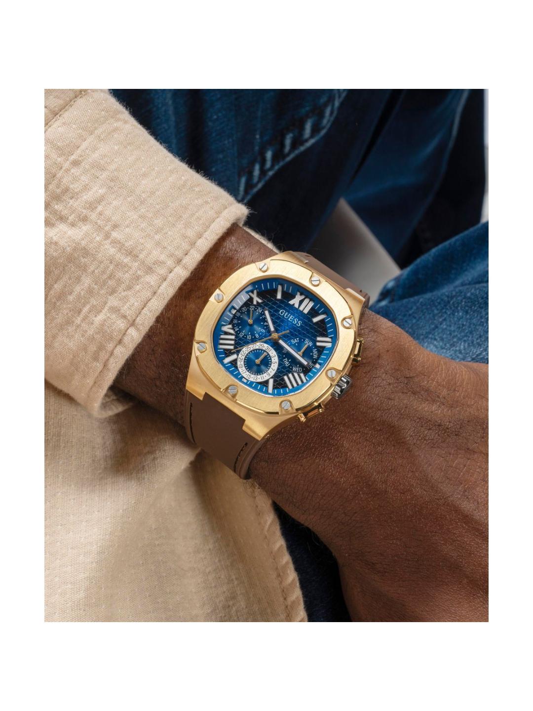 Guess Dress Men 42 mm Blue Dial Chrono Watch GW0571G5