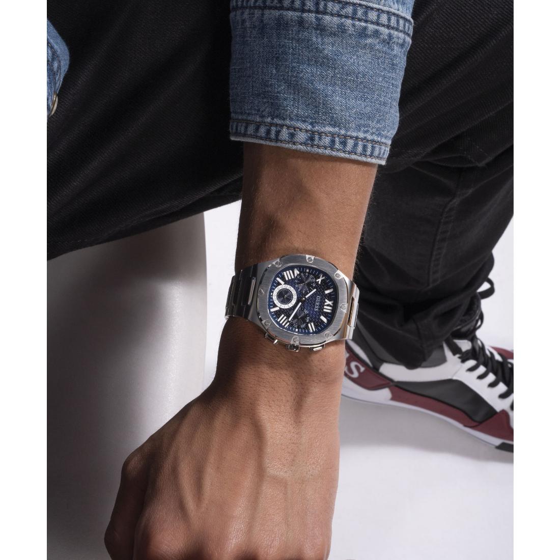 Guess Dress 42 mm Size Blue Dial Men Chronograph Watch GW0572G1
