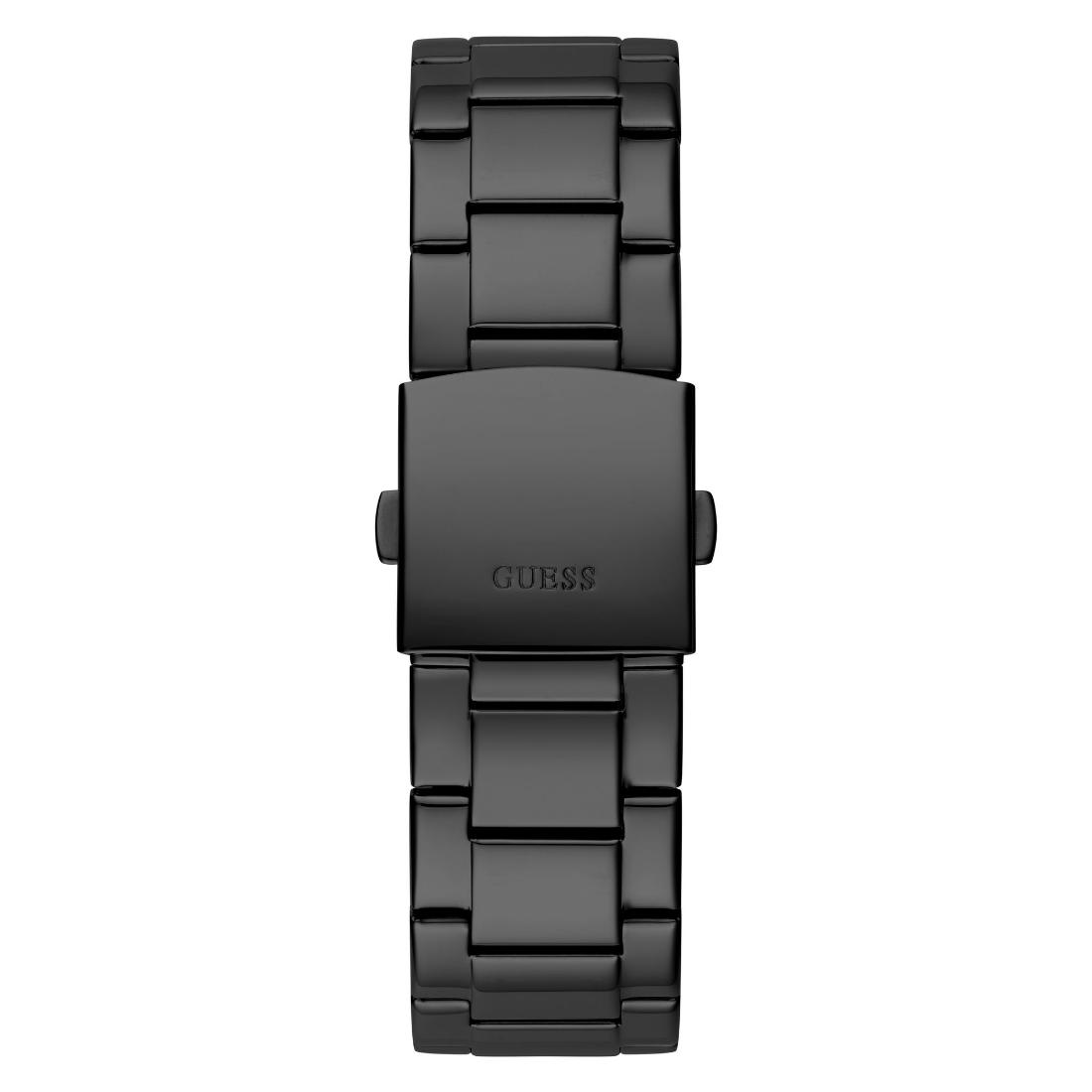 Guess CRESCENT Men Black Round Dial Analog Watch GW0574G3