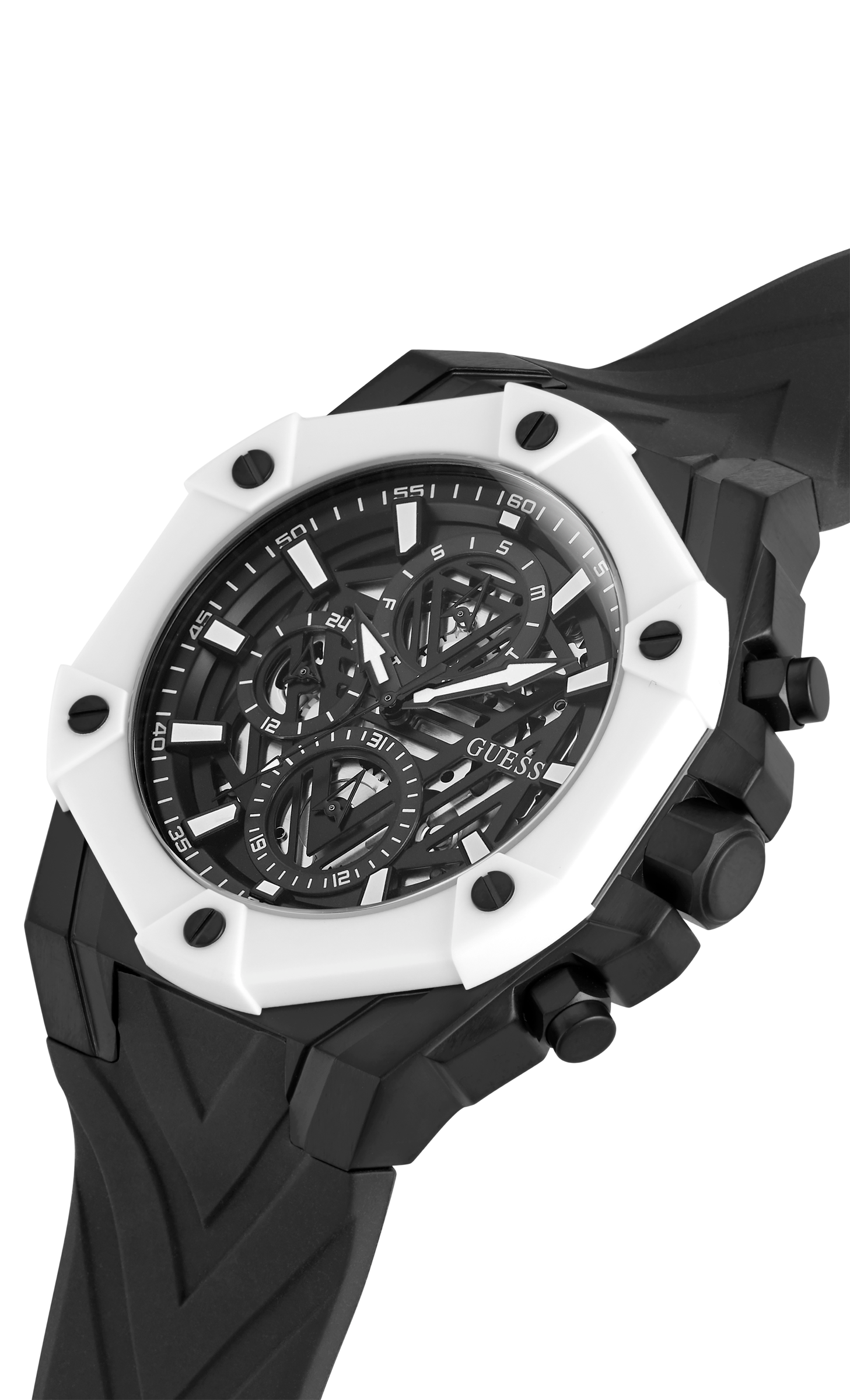 Guess FORMULA Men Black Round Dial Analog Watch - GW0579G1