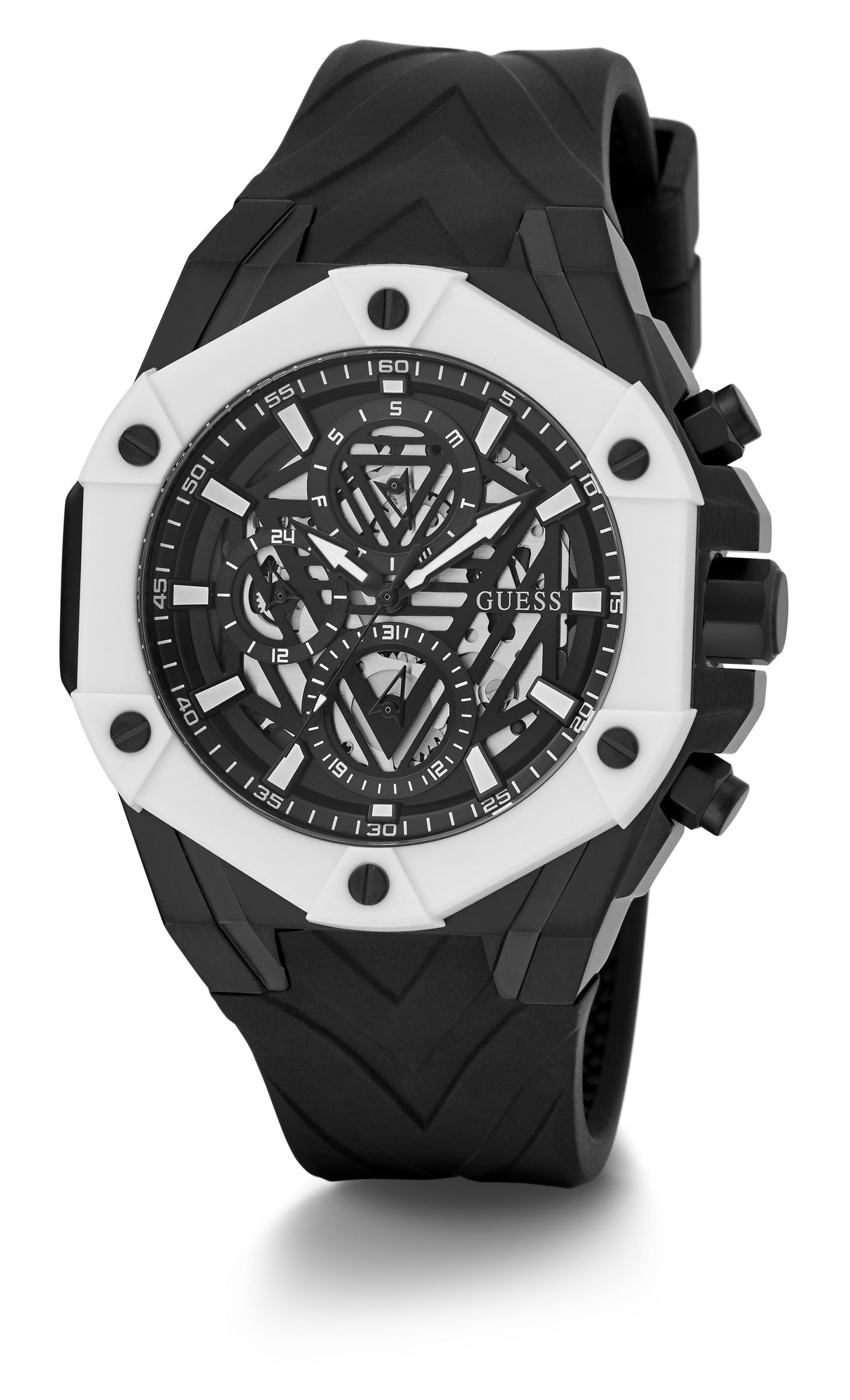 Guess FORMULA Men Black Round Dial Analog Watch - GW0579G1