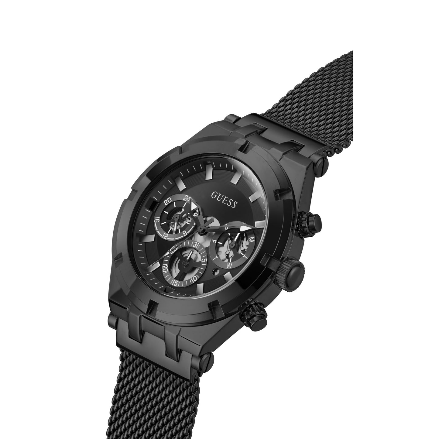 Guess Sport 44 mm Black Dial Men Chrono  Watch- GW0582G3