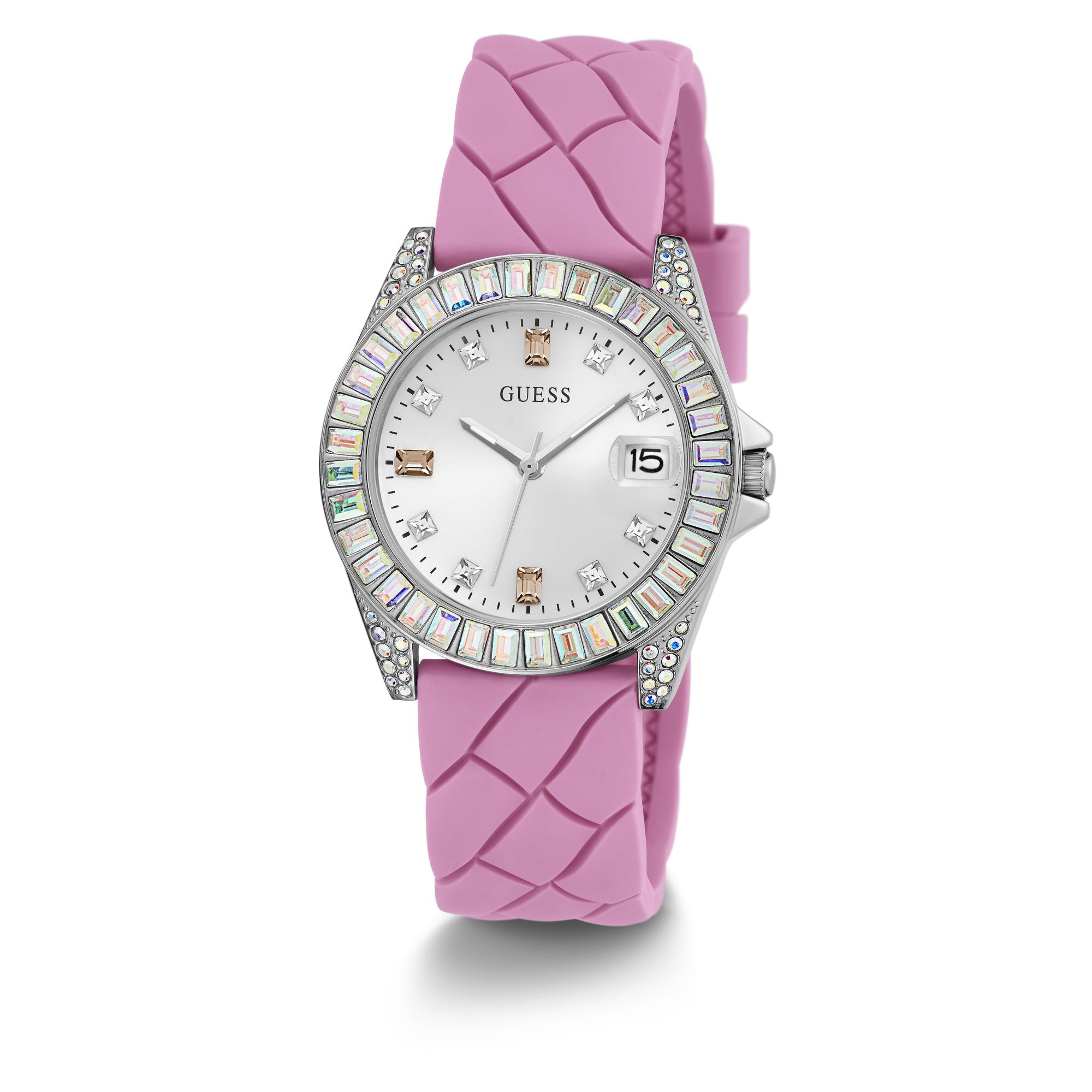 Guess Opaline 34 mm White Dial Analog Women Watch GW0585L1