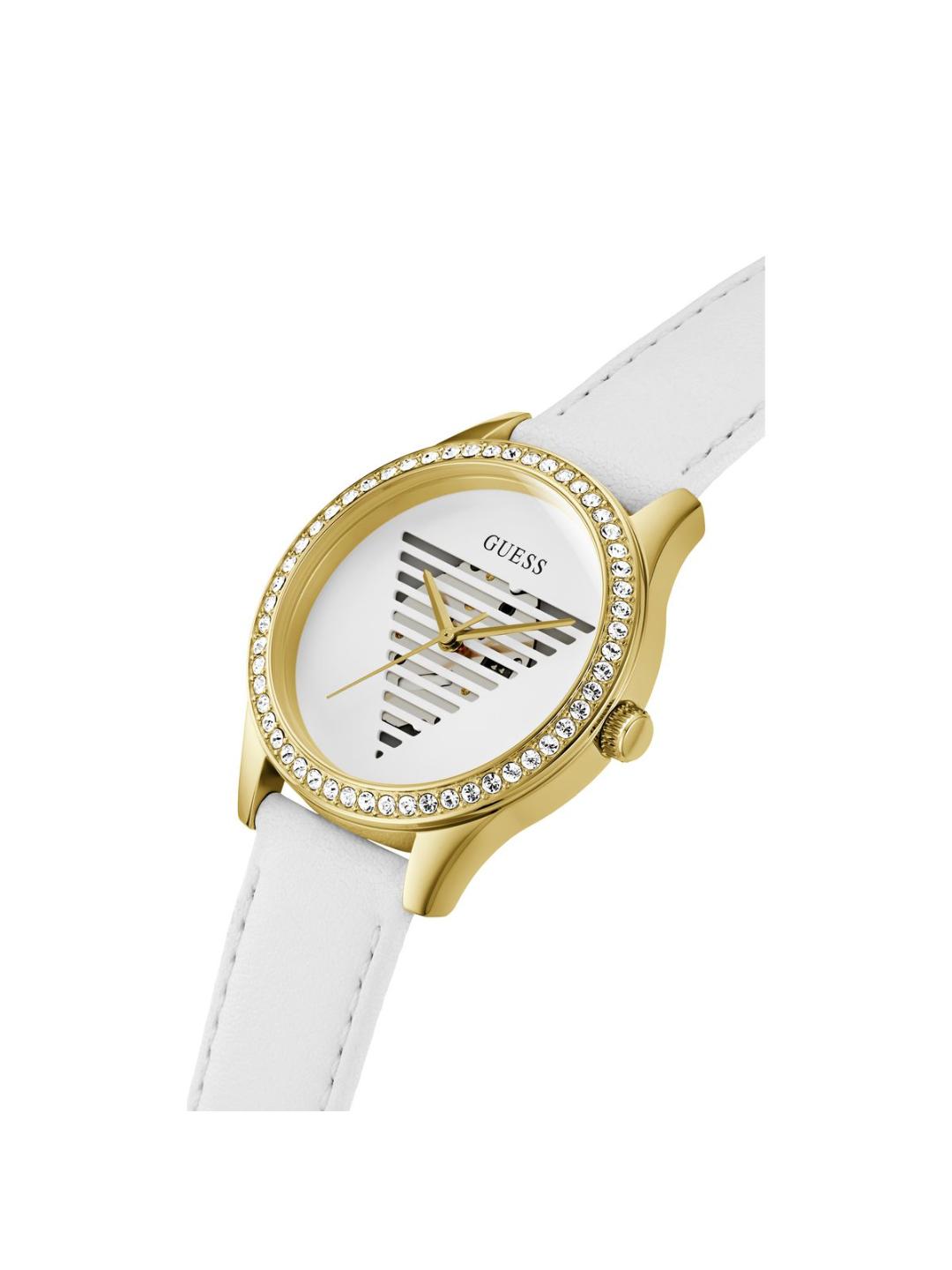 Guess White Dial Women Analog Watch GW0596L1