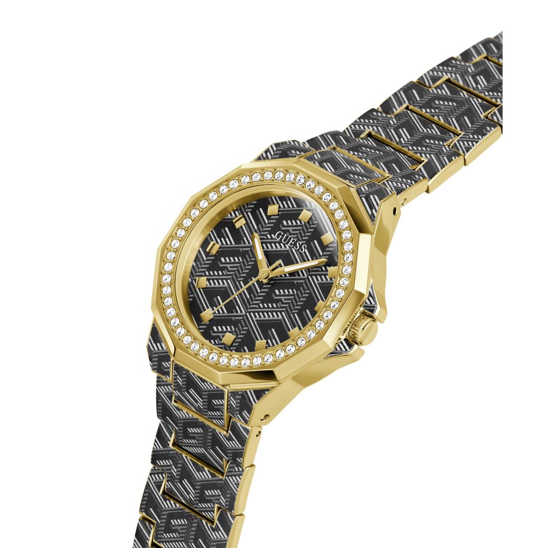 Guess Women 38 mm Black Dial Analog Watch GW0597L1