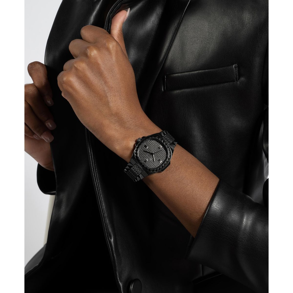 Guess Black Dial Women Analog Watch GW0601L2