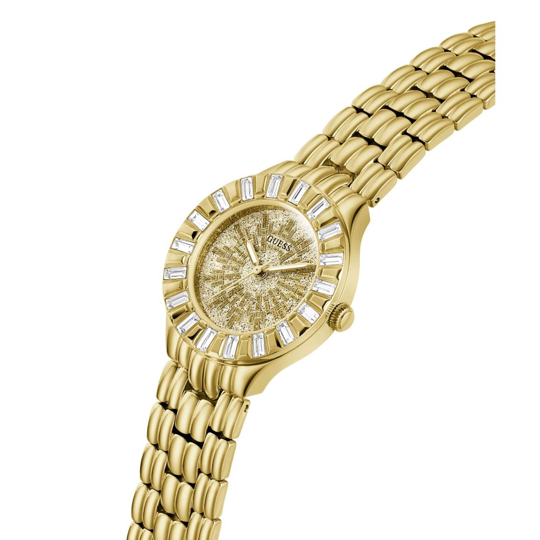 Guess Firework 34 mm Size Gold Dial Women Analog Watch - GW0602L2