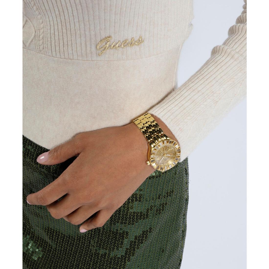 Guess Firework 34 mm Size Gold Dial Women Analog Watch GW0602L2