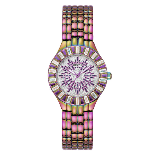 Guess Firework 34 mm Silver Dial Women Analog Watch- GW0602L3