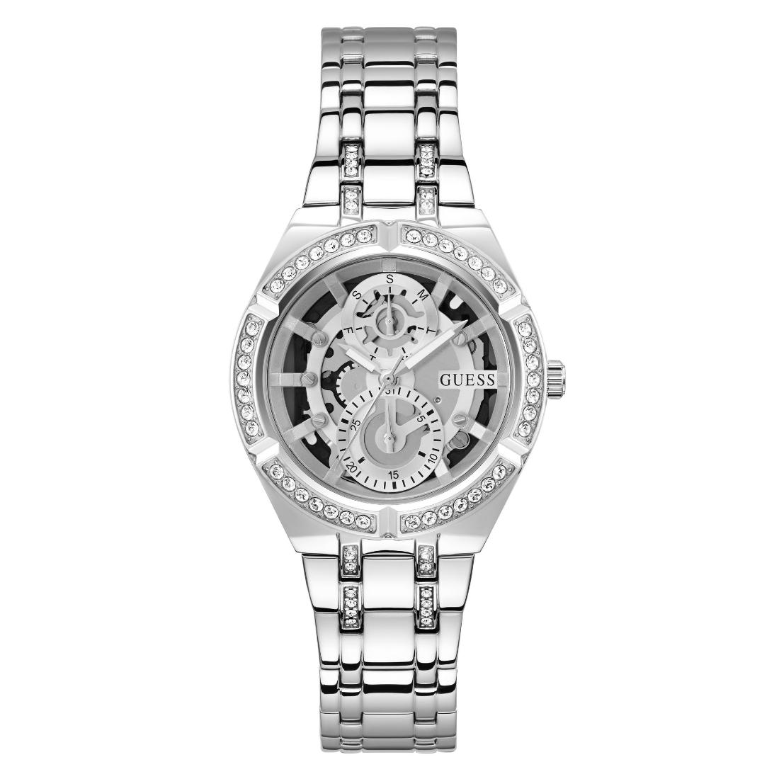 Guess Women 36 mm Size Silver Dial Analog Watch GW0604L1