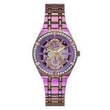 Guess Women 36 mm Purple Dial Analog Watch GW0604L4