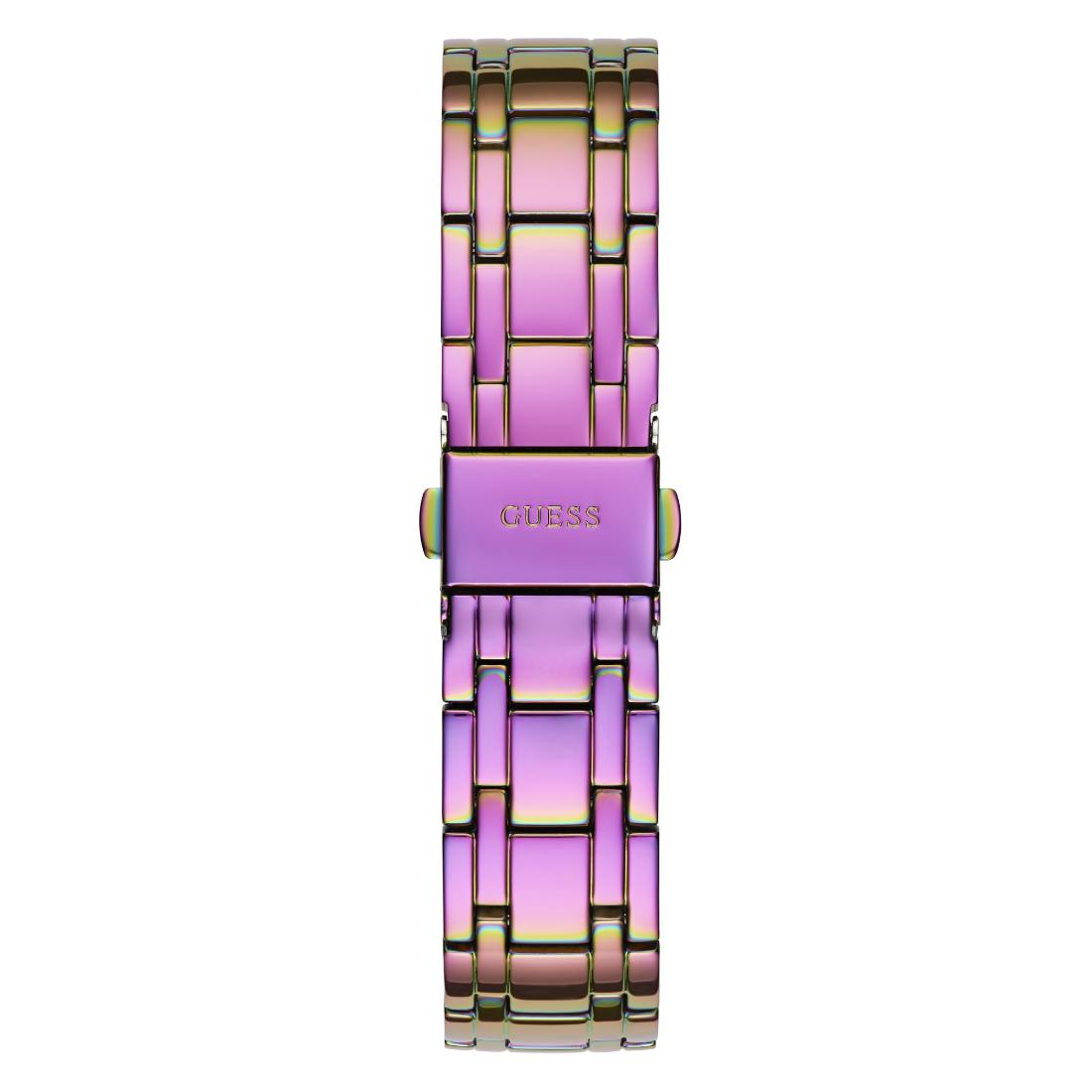 Guess Women 36 mm Purple Dial Analog Watch- GW0604L4