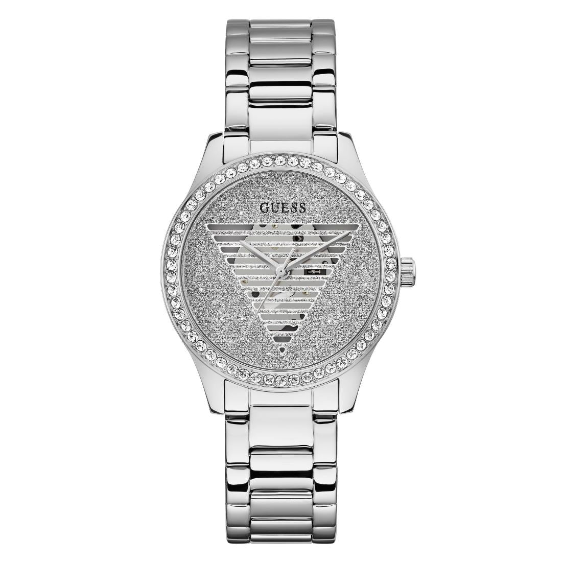 Guess Women 38 mm Silver Dial Analog Watch- GW0605L1