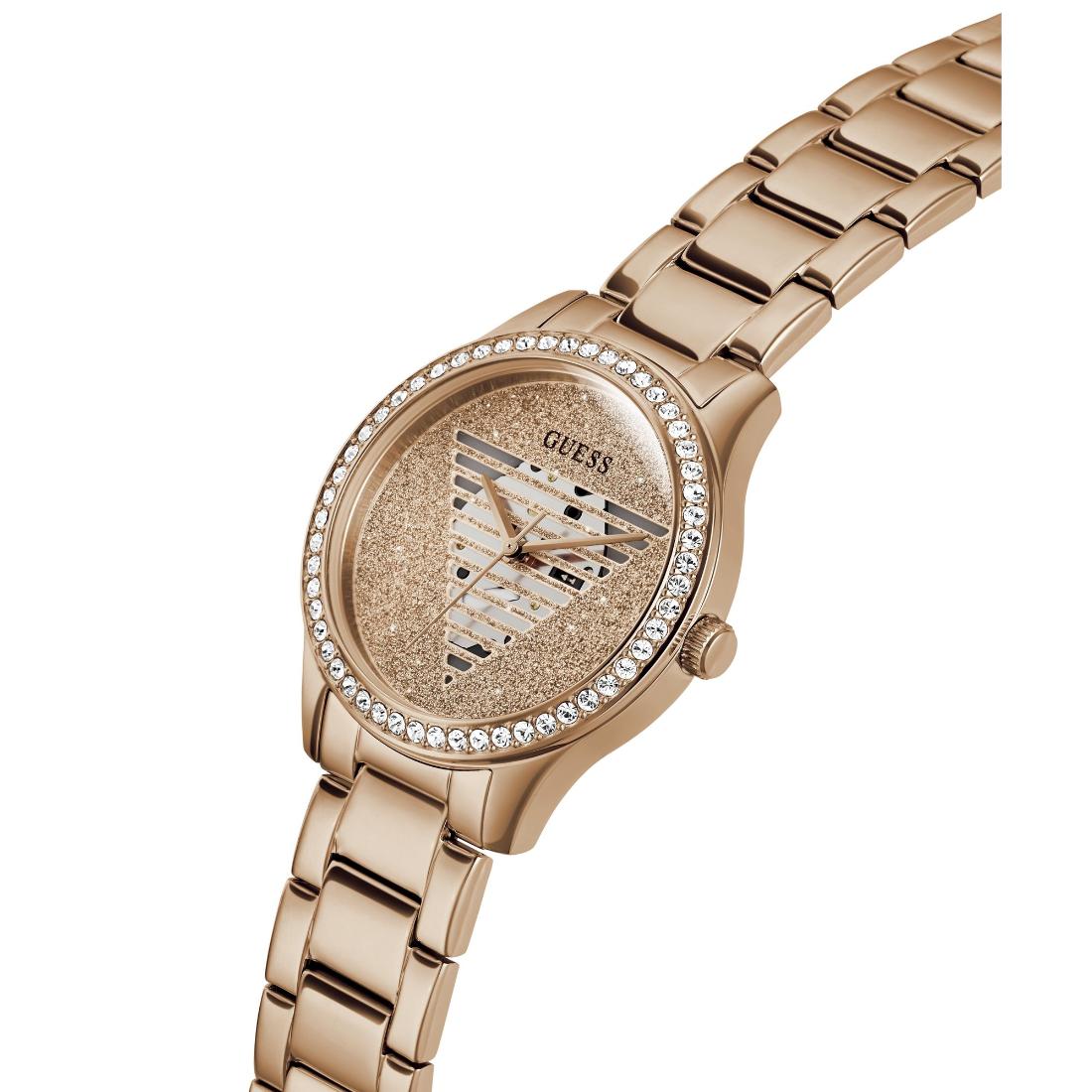 Guess LADY IDOL Women Rose Gold Round Dial Analog Watch GW0605L3