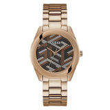 Guess Cubed 40 mm Brown Dial Women Analog Watch GW0607L3