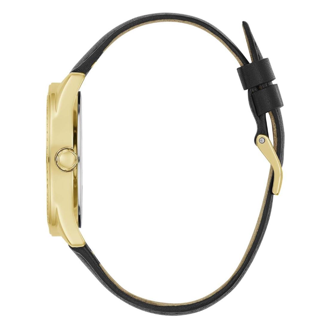 Guess Ladies 36.5 mm Gold Dial Analog Watch GW0608L2
