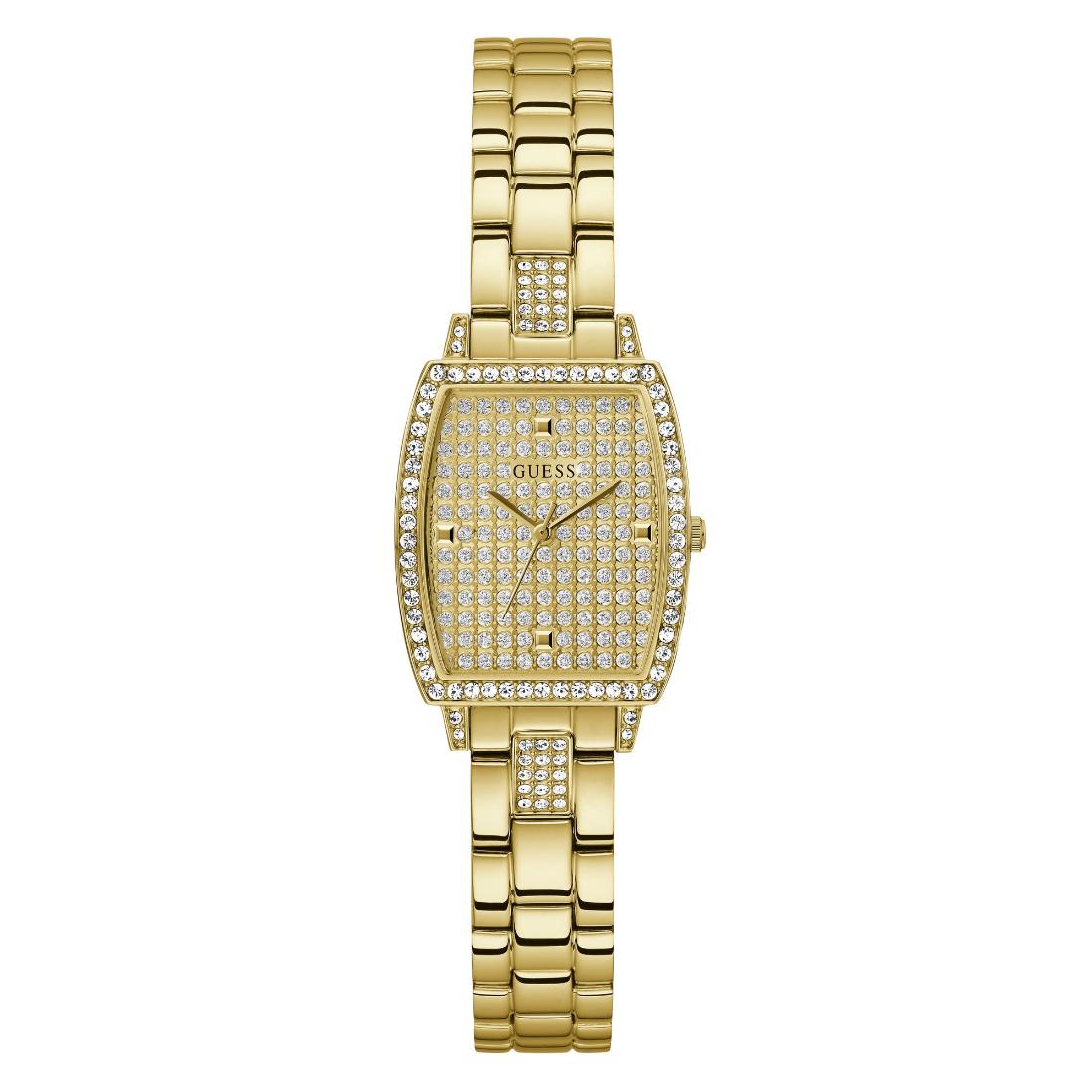 Guess Women 24 mm Gold Dial Analog Watch- GW0611L2