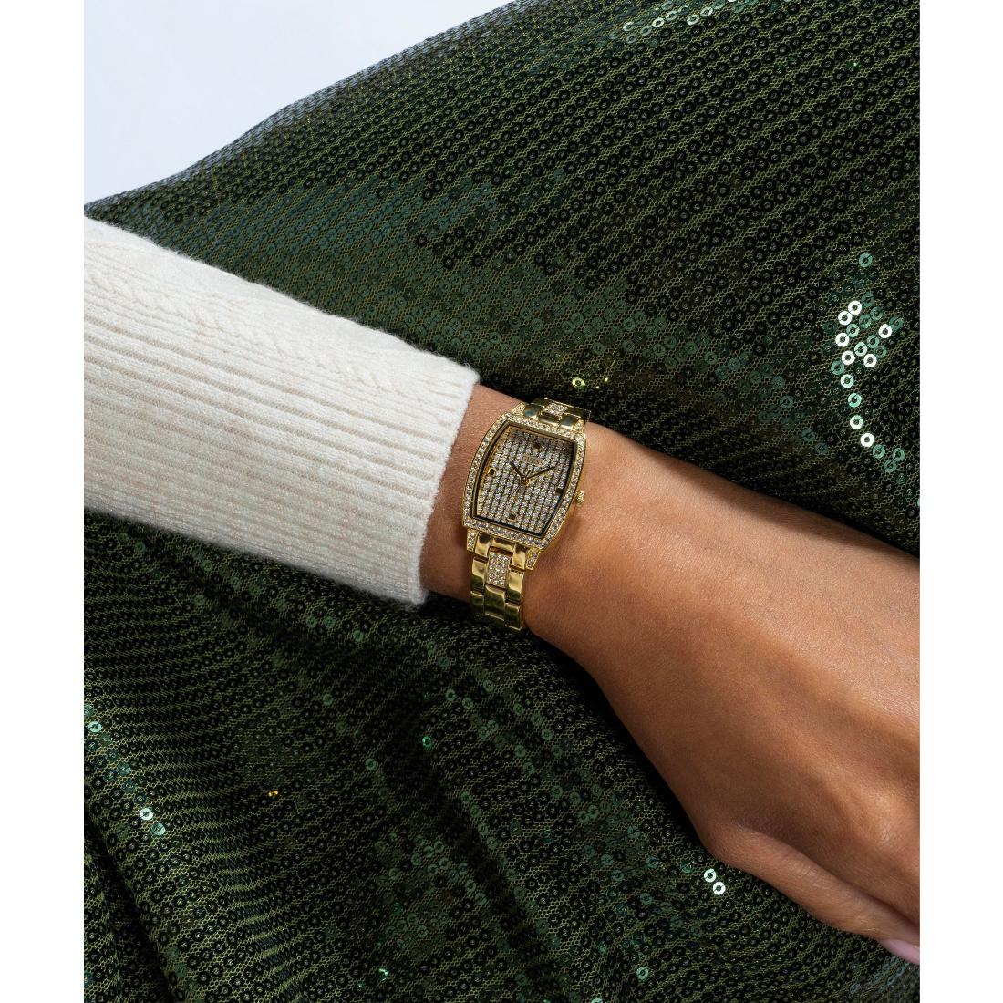 Guess Women 24 mm Gold Dial Analog Watch GW0611L2