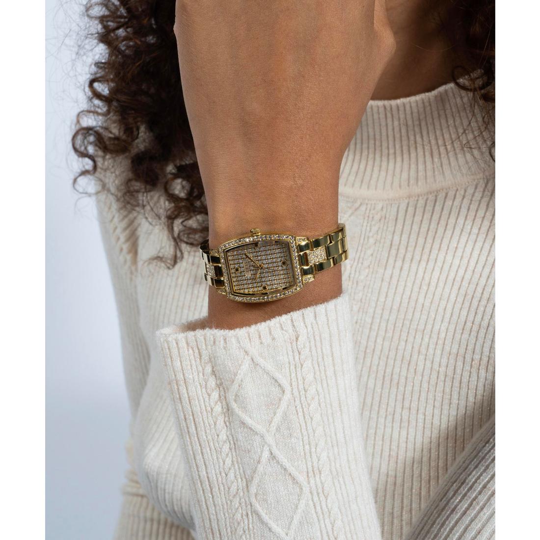 Guess Women 24 mm Gold Dial Analog Watch GW0611L2