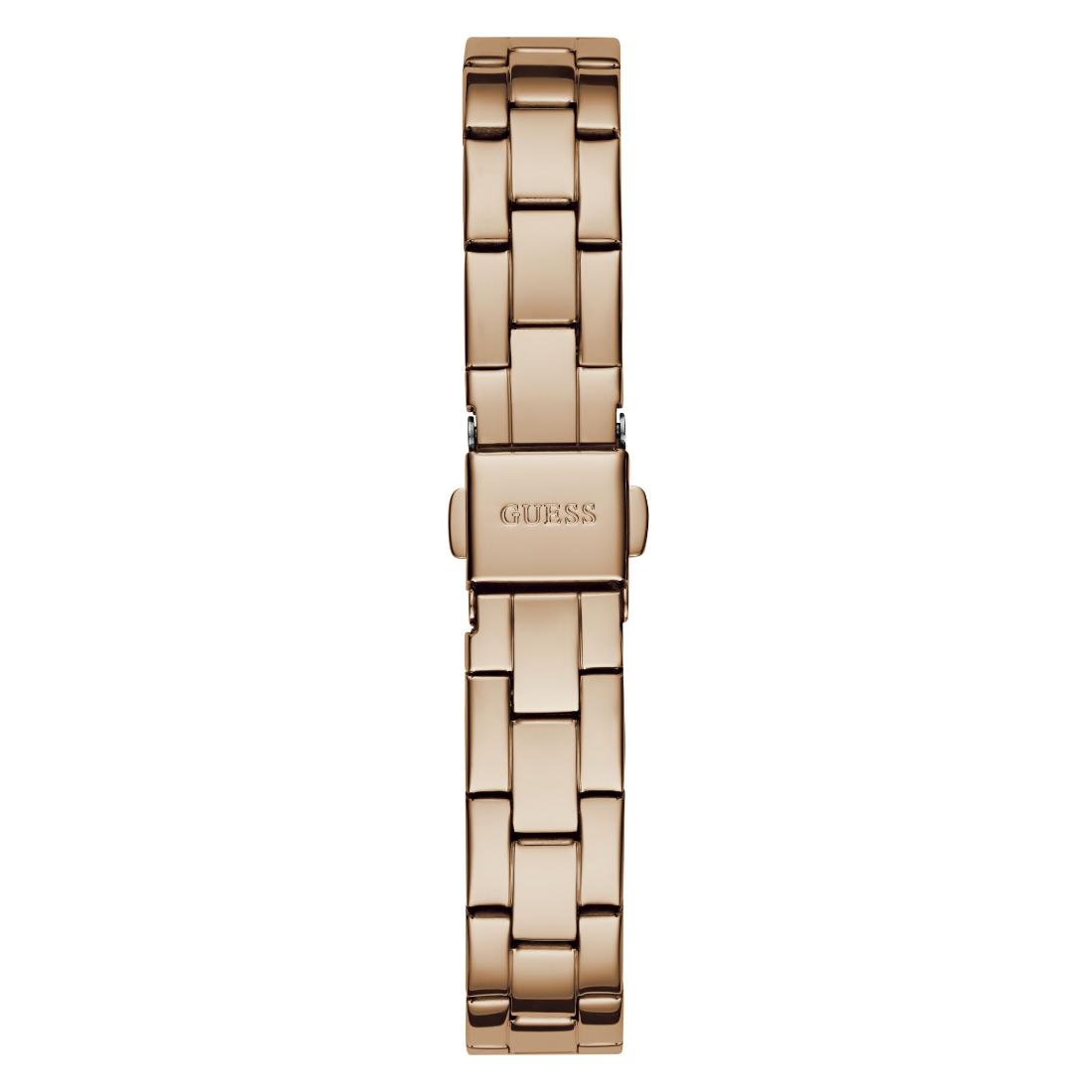 Guess Women 24 mm Rose Gold Dial Analog Watch- GW0611L3