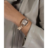 Guess Women 24 mm Rose Gold Dial Analog Watch GW0611L3