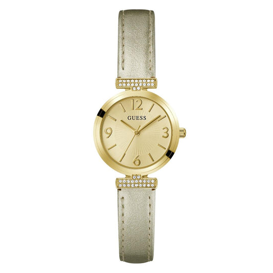 GUESS ARRAY Women Champagne Round Dial Analog Watch - GW0614L2