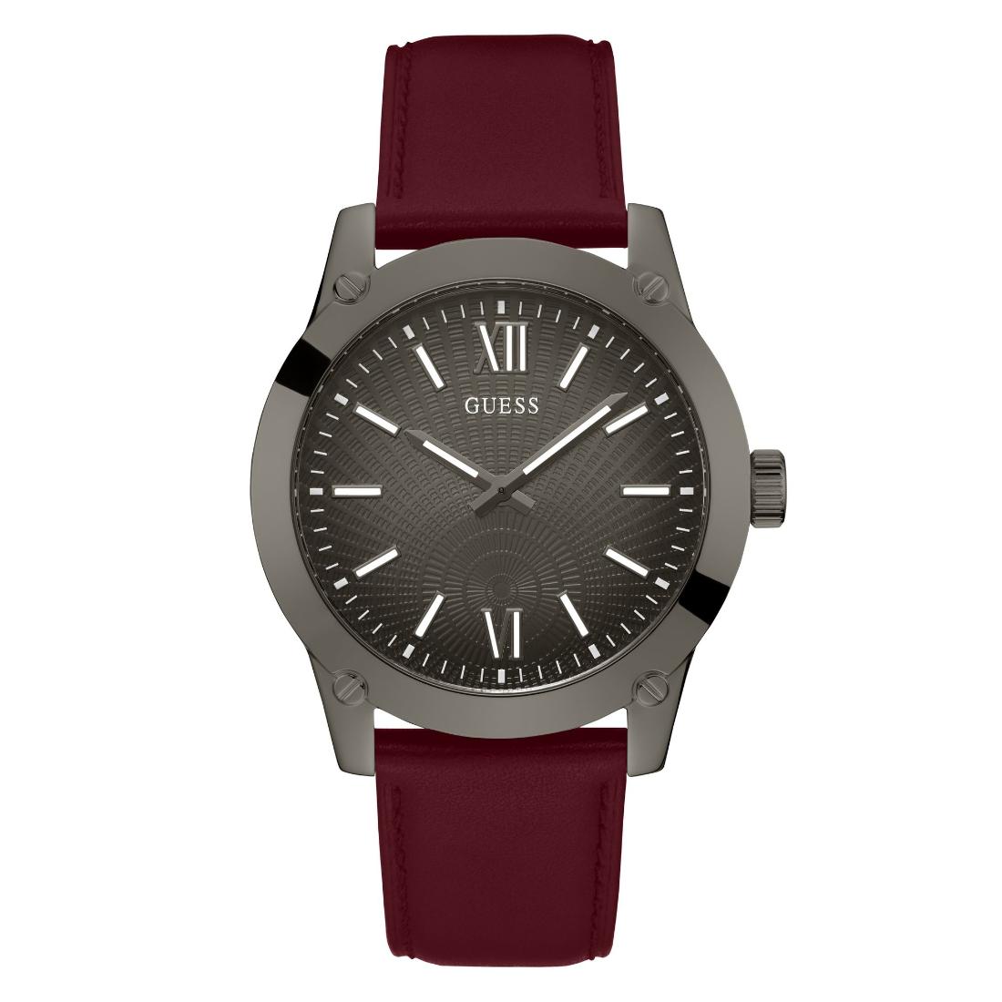 Guess CRESCENT Men Gunmetal Round Dial Analog Watch GW0628G4