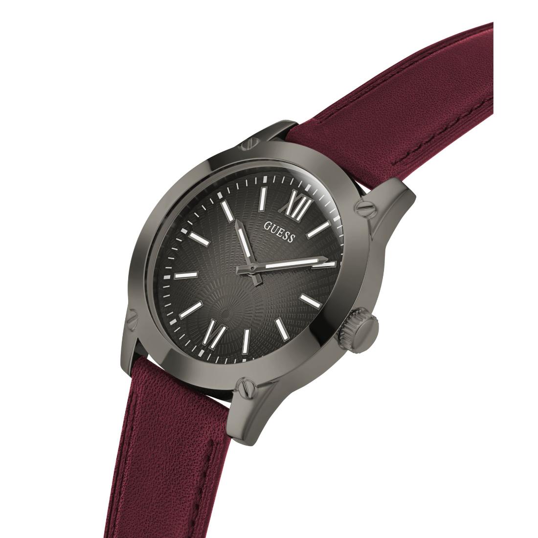 Guess CRESCENT Men Gunmetal Round Dial Analog Watch GW0628G4