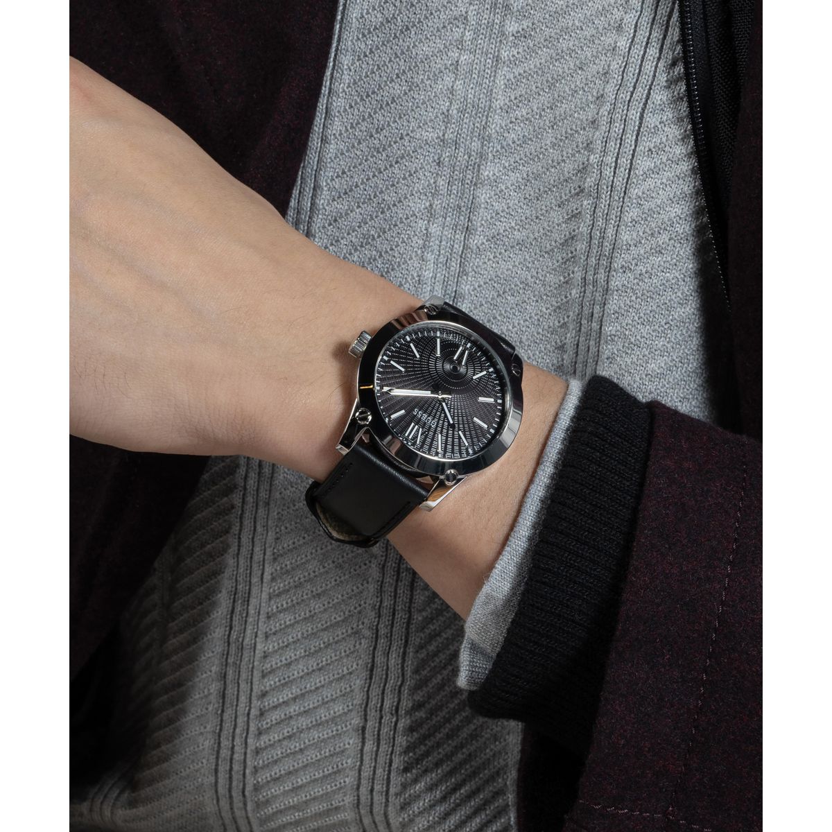 Guess Black Dial Men Analog Watch GW0630G1