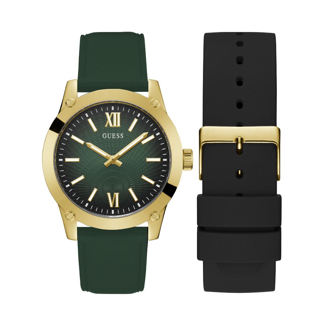 Guess Green Dial 44 mm Men Analog Watch GW0630G2