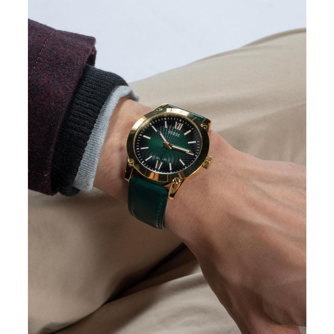 Guess Green Dial 44 mm Men Analog Watch GW0630G2