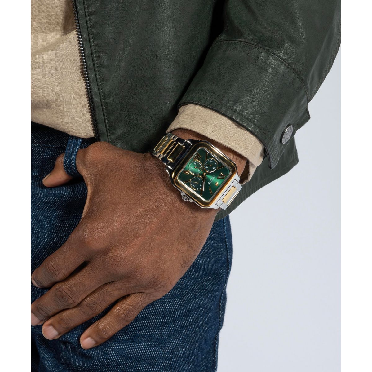 Guess Dress Men 42 mm Green Dial Analog Watch GW0631G1