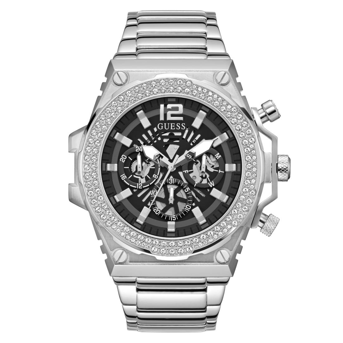 Guess Men 48 mm Black Dial Analog Watch GW0632G1