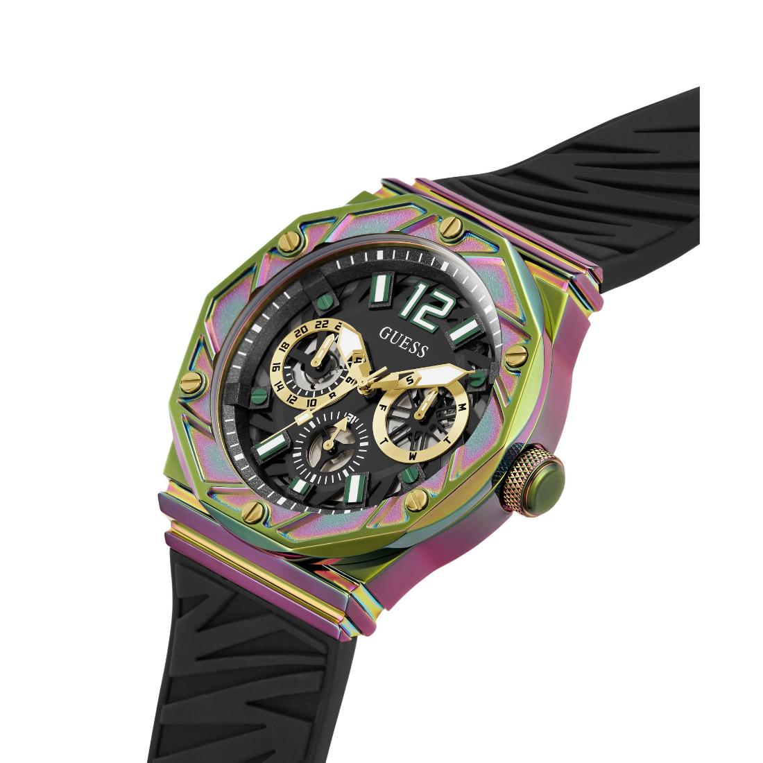 Guess Men 47.2 mm Black Dial Analog Watch GW0634G3