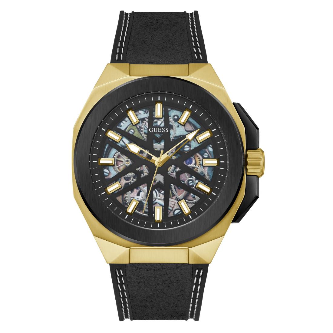 Guess Men 45 mm Black Dial Analog Watch GW0635G2