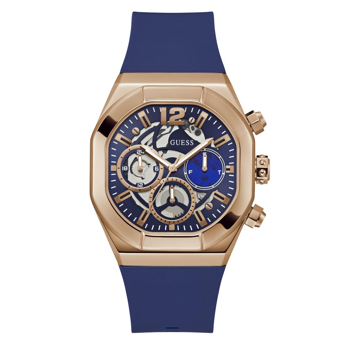 Guess Men 42 mm Size Blue Dial Analog Watch - GW0638G2