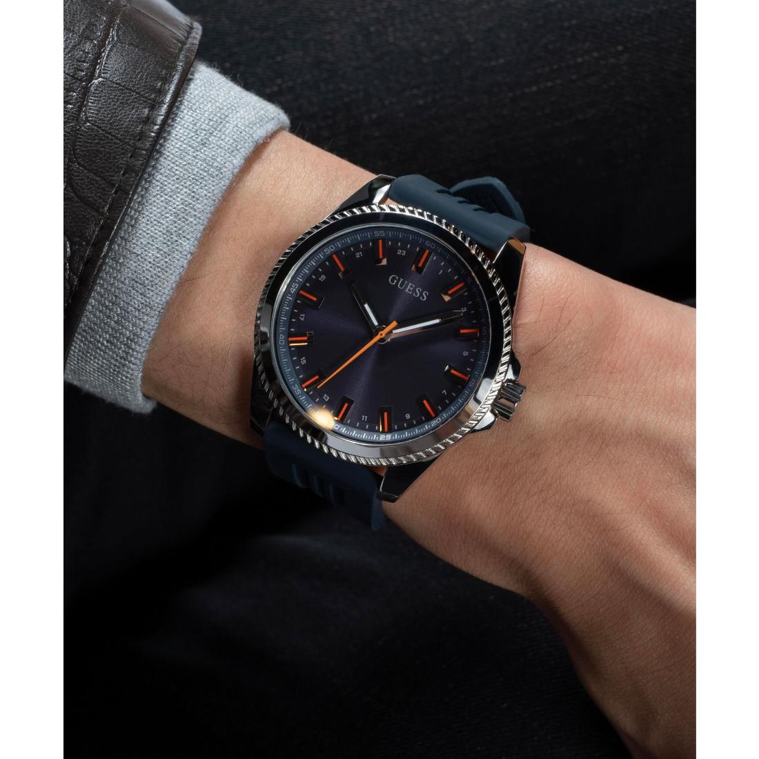 Guess Sport 44 mm Navy Dial Men Analog Watch GW0639G1
