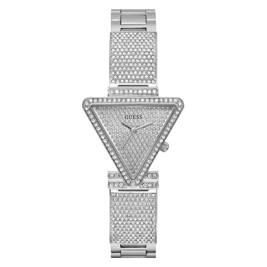 Guess Fame 30 mm Silver Dial Women Analog Watch- GW0644L1