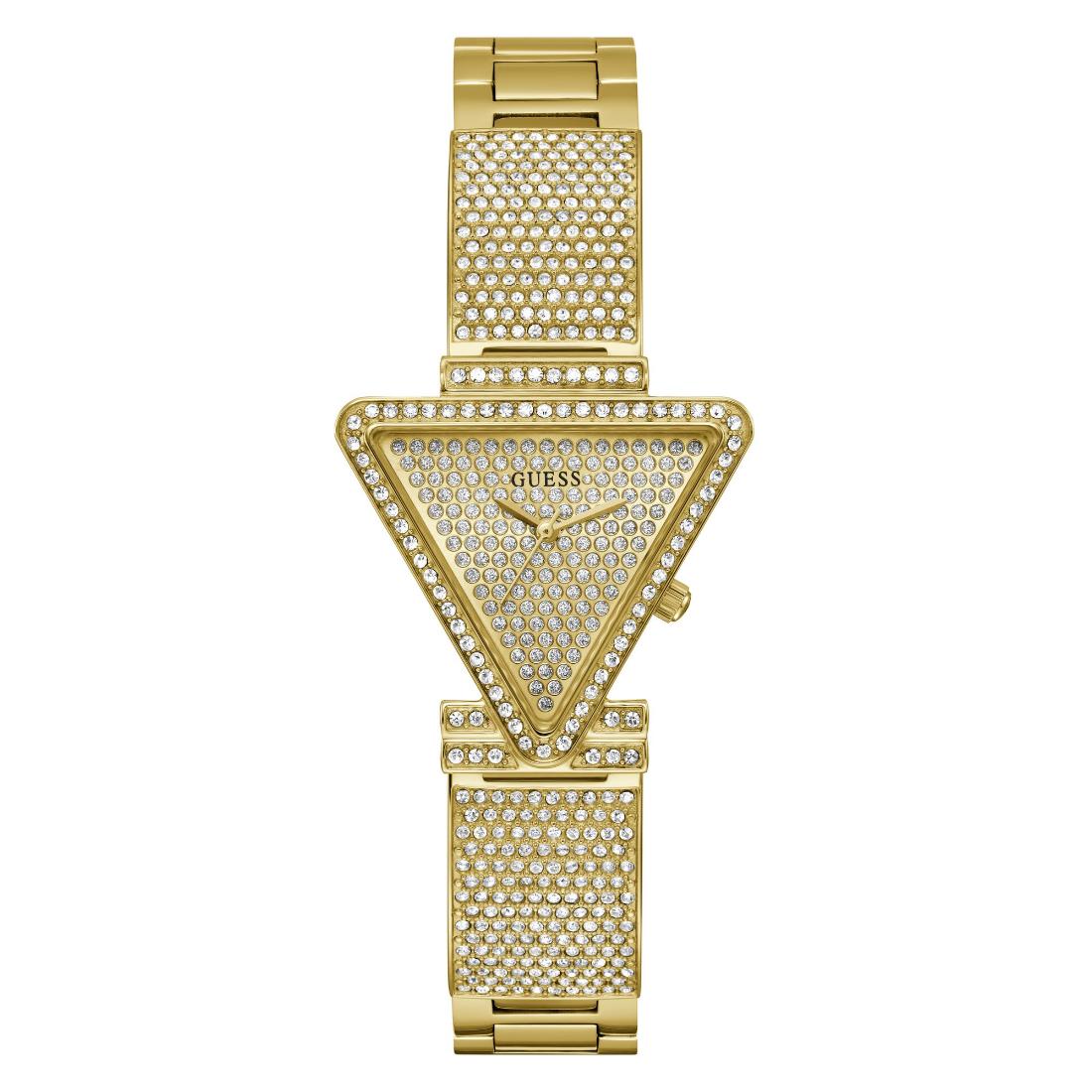 Guess Women 30 mm Gold Dial Analog Watch GW0644L2