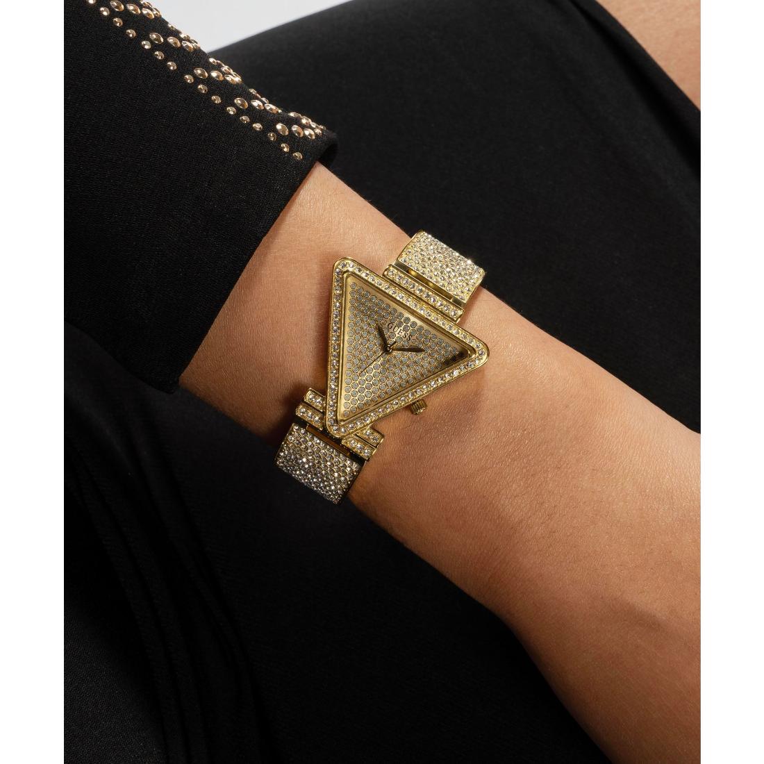 Guess Women 30 mm Gold Dial Analog Watch GW0644L2
