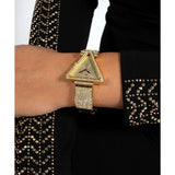 Guess Women 30 mm Gold Dial Analog Watch GW0644L2