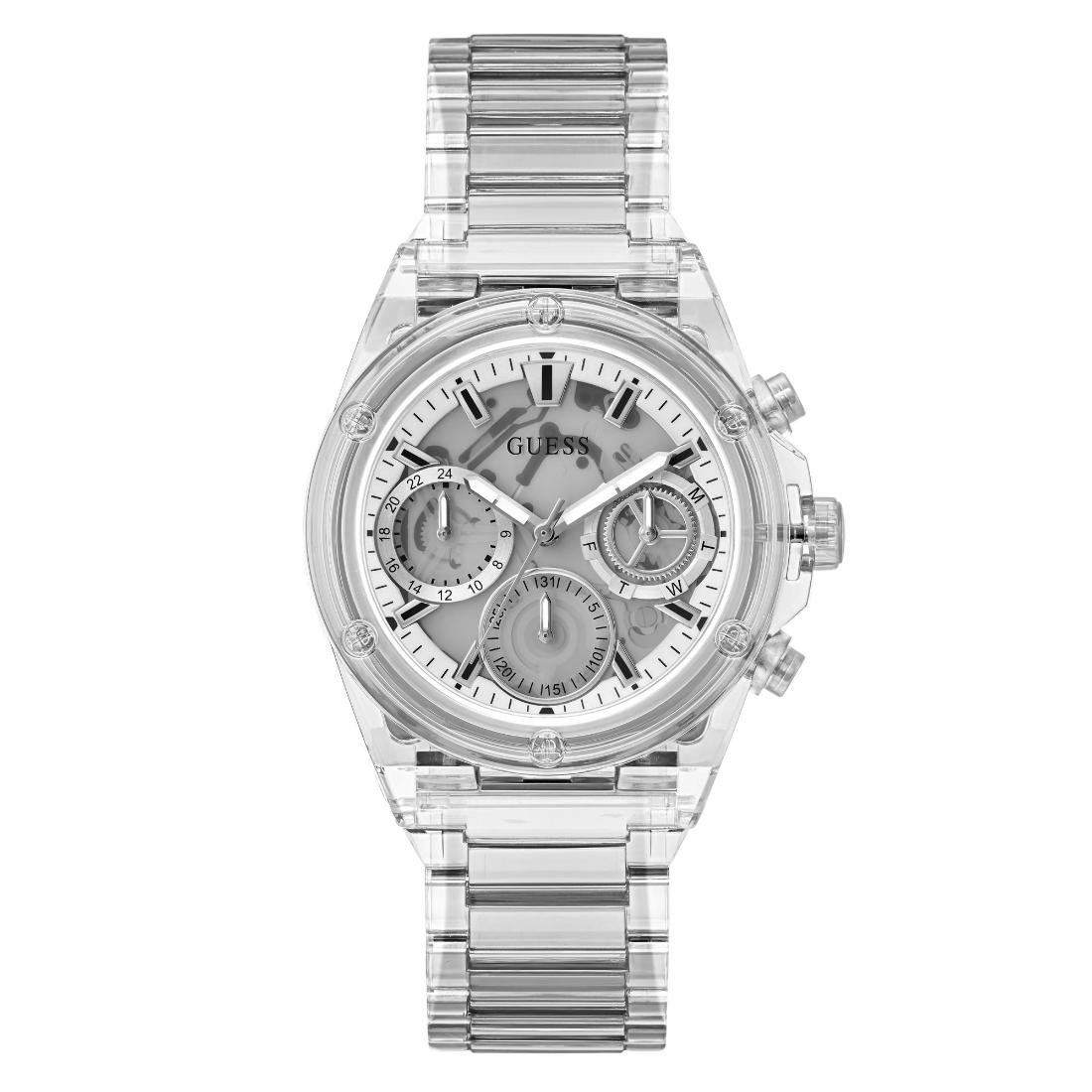 Guess Athena 39 mm Size White Dial Women Analog Watch - GW0650L1