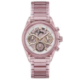 Guess Sport 39 mm Pink Dial Women Chronograph Watch GW0650L4